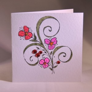 Sparkling Flowers Card