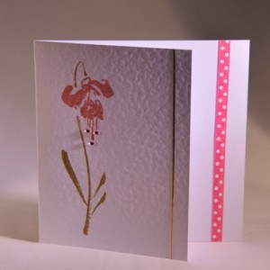Fuchsia Flower Card