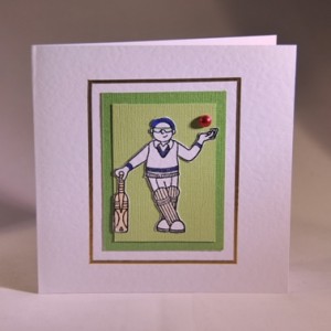 Cricket Fathers Day or Birthday Card