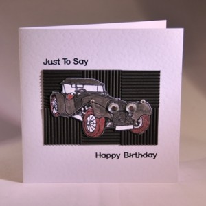 Silver Classic Car Birthday 