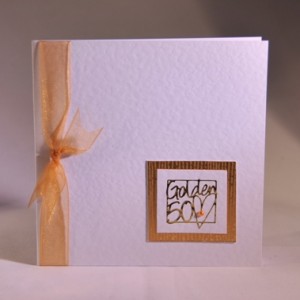 Contemporary 50th Anniversary Card