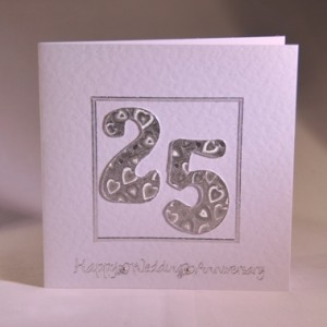 Silver Wedding Card