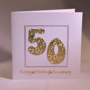 Golden Wedding Card