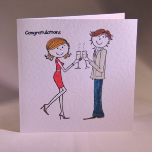 Engagement or Wedding Champagne Card