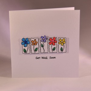 Get Well Soon Flowers Card