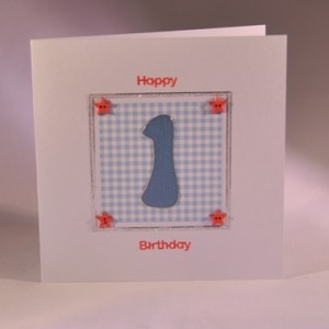 First Happy Birthday Card - Boy
