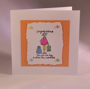 A fun congratulations card for an expectant mum | Handmade by Helen