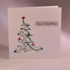 ZigZag Tree Christmas Card