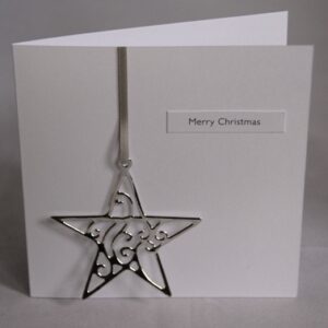 Silver Star Christmas Card
