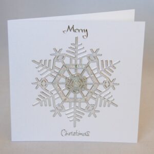 Glitter Snowflake Christmas Card