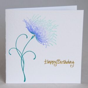 Feathery Flower Card