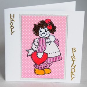 Rag Doll Birthday Card