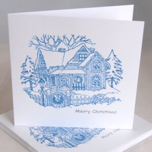 Winter Cottage Card Pack