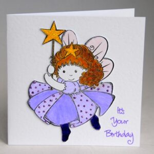 Lilac Birthday Fairy Card