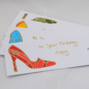 Shoe Birthday Gift Tags