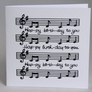 Birthday Music Card