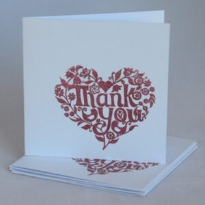 Thank You From The Heart Notecards