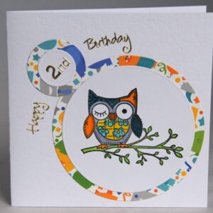 Second Birthday Owl Card