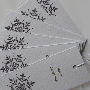 Purple Snowflake Christmas Gift Tags