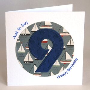 Happy Ninth Birthday Card