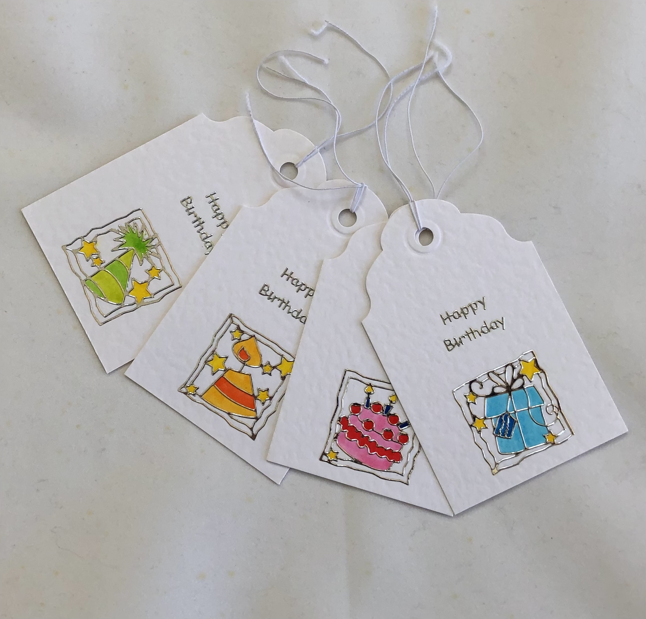 Child’s Happy Birthday Gift Tags - Image 1
