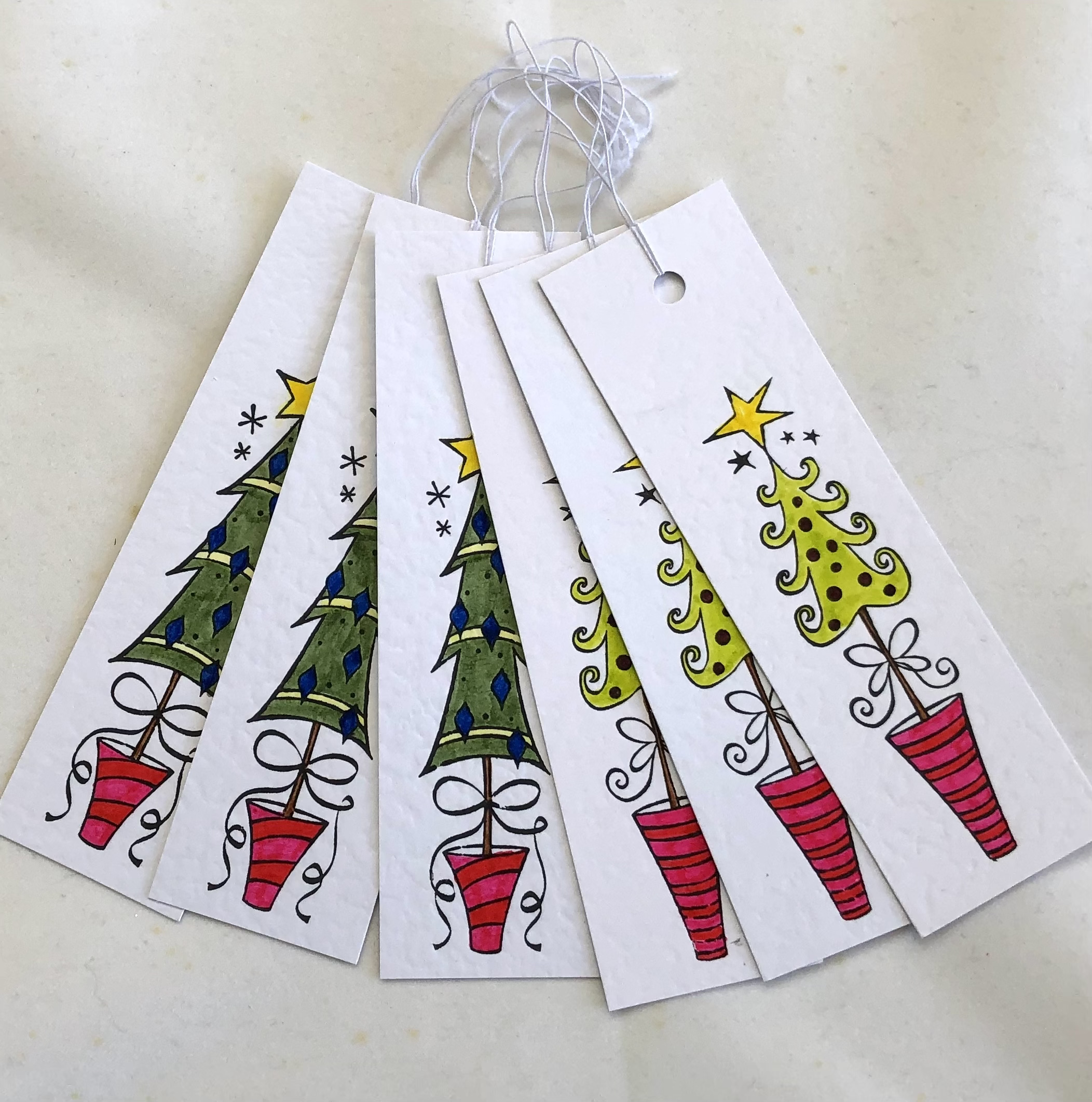 Christmas Tree Gift Tags - Image 1