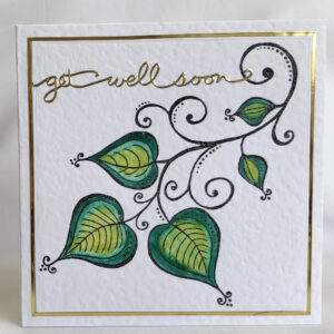 Leaves And Swirls Card