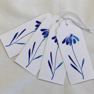 Blue Daisy Gift Tags