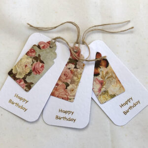 Vintage Roses Gift Tags