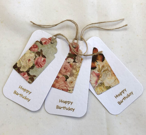Vintage Roses Gift Tags