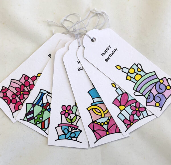 Birthday Cake Gift Tags