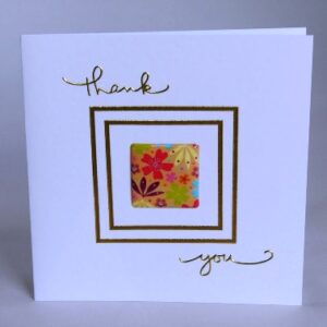 Funky Flowers Thank You Card