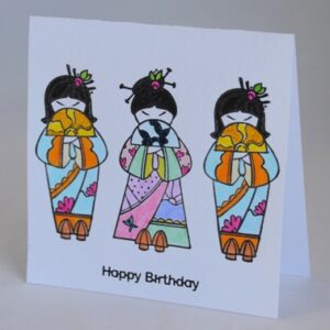 Japanese Dolls card