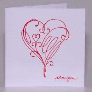 Squiggle Hearts Card