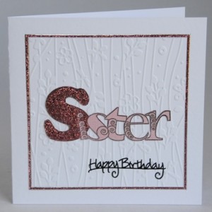 SISTER Birthday Card