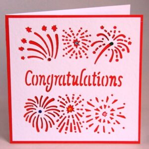 Fireworks Congratulations Card