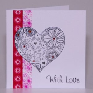 Funky Heart Card