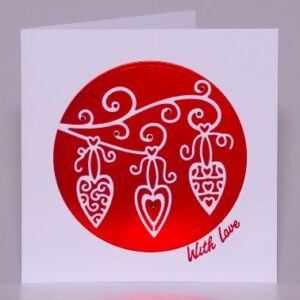 Decorative Hearts Card