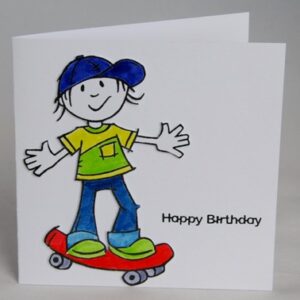 Skateboarder Birthday Card