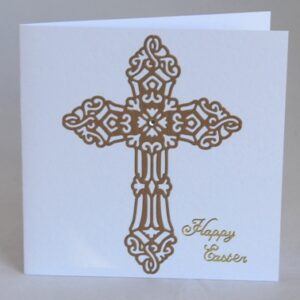 Ornate Easter Cross card