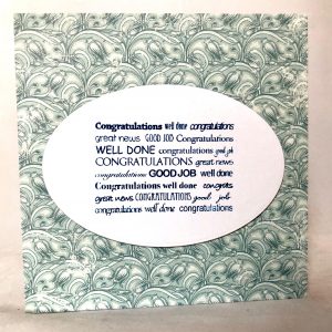 Congratulations, Well Done card
