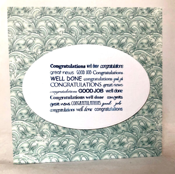 Congratulations, Well Done card