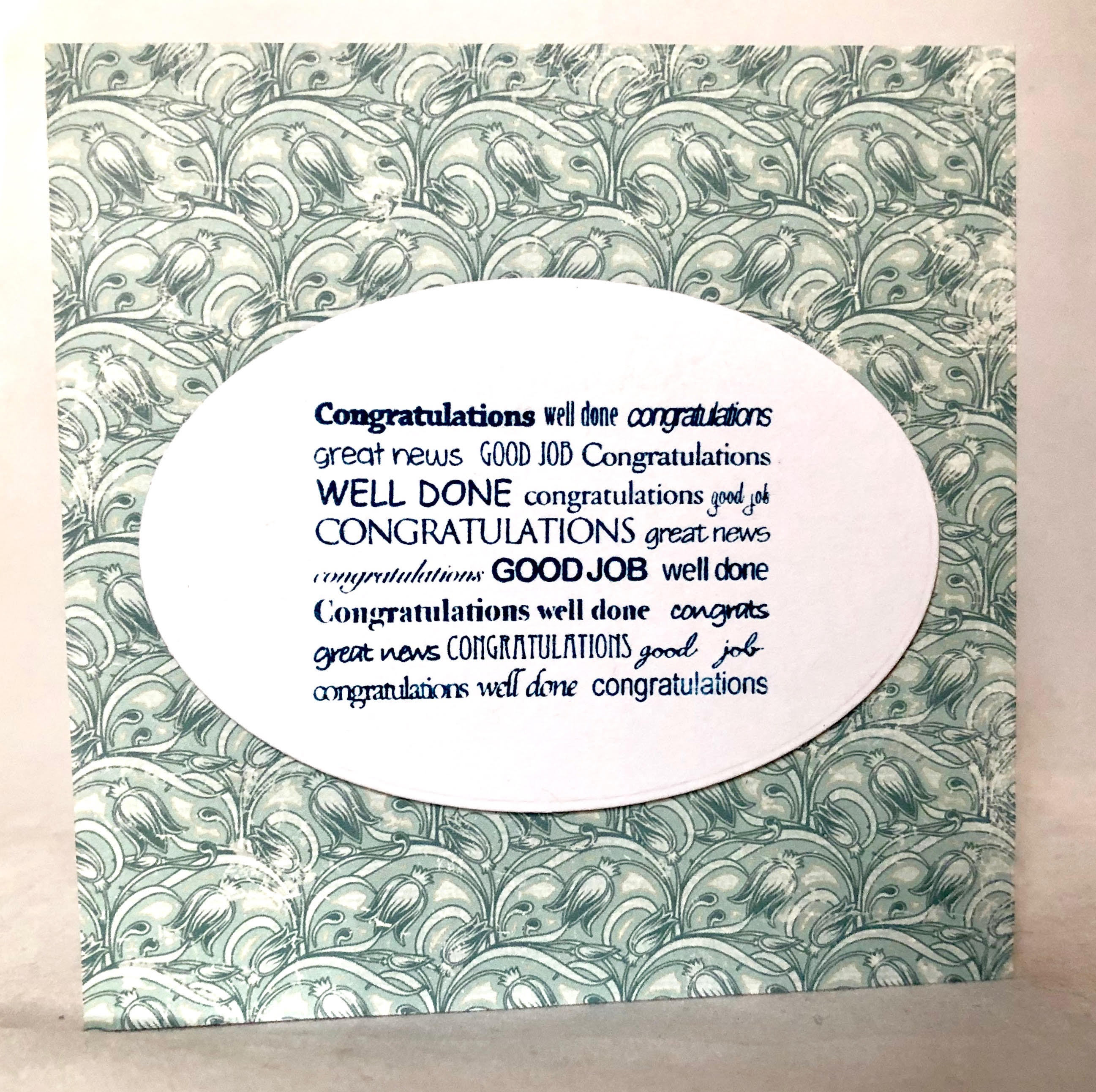 Congratulations, Well Done card - Image 1