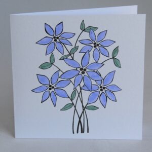 Periwinkles Flower Card