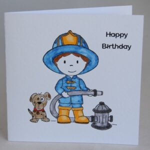 Firefighter Birthday Card