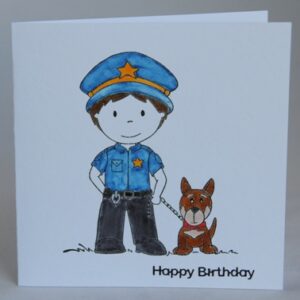 Policeman Birthday Card