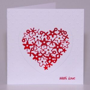 Flowers From My Heart Card