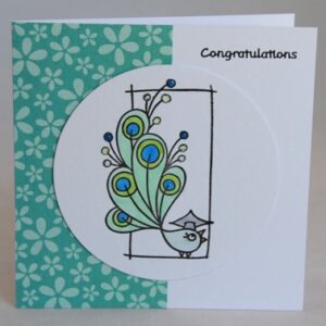 Proud As A Peacock card