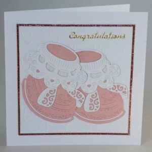 Baby Bootees Card