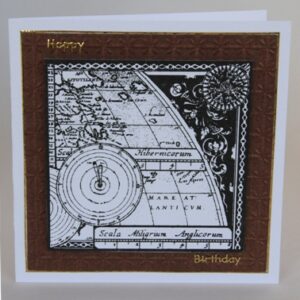 Map And Compass Card